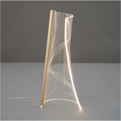 Altavola Design Cortina lampa stołowa 1x12 W przezroczysta-złota LA103/T_43_gold