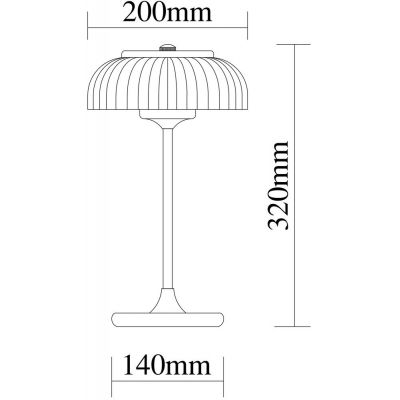 Altavola Design Vitrum lampa stołowa 1x7,2W LED czarny mat/złoty satynowy LA104/T
