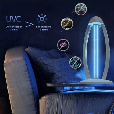 Altavola Design lampa stołowa 1x38W UV z ozonatorem czarna LA105/T_black