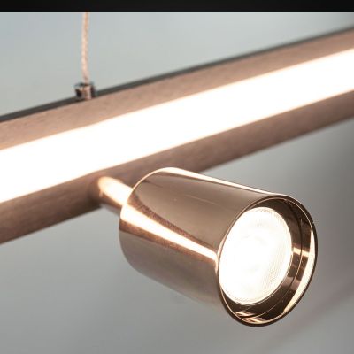 Altavola Design Spectra lampa wisząca 40W LED szary/złoty LA114/P_92_2+1_grey_gold