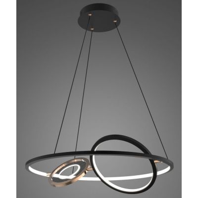 Altavola Design Seppia lampa wisząca 45W czarny/złoty LA115/P_62_1+2_3k_black_gold