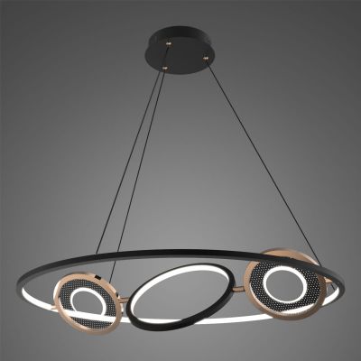 Altavola Design Seppia lampa wisząca 61W czarny/złoty LA115/P_85_1+3_3k_black_gold