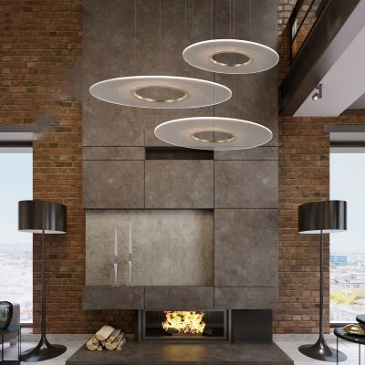 Altavola Design Eclipse lampa wisząca 80W złoty/przezroczysty LA116/P3_97_3k_gold