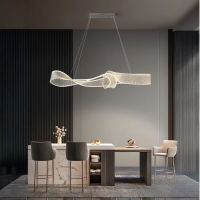 Altavola Design Ribbon lampa wisząca 1x90 W szary/popielaty-srebrna LA123/P_120_coffe