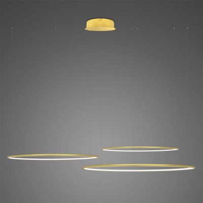 Altavola Design Ledowe Okręgi No. 3 lampa wisząca 99W złota LA075/P_80_in_3k_gold