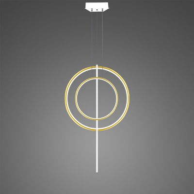 Altavola Design Linea No. 5 lampa wisząca ściemnialna 51 W złota/biała LA087/2P_60_40_100_3k_gold_white_dimm