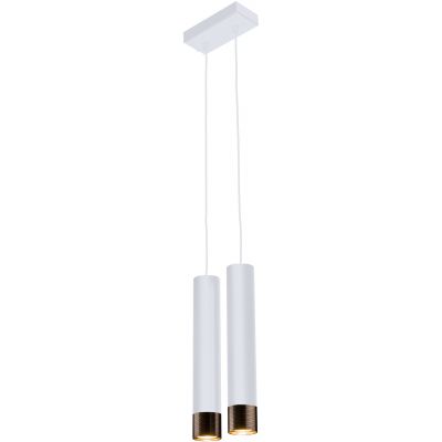 Amplex Eido lampa wisząca 2x50W biała/patyna 0357