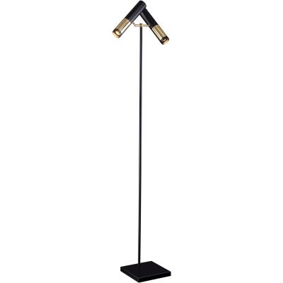 Amplex Kavos lampa stojąca 2x50W czarna/złota 0388