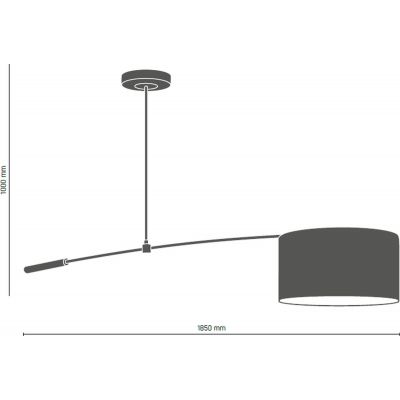 Amplex Dafo lampa wisząca 1x60W czarna/złota 0418