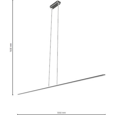 Amplex Ebora lampa wisząca 8x12W czarna/złota 8247
