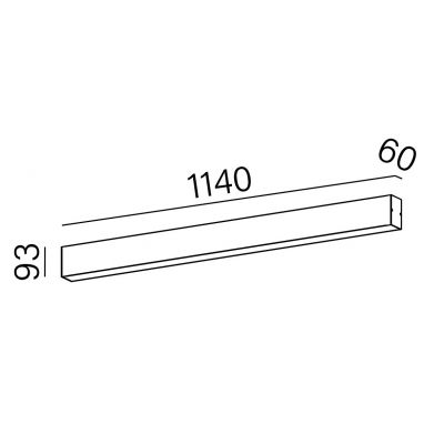 Aqform Set Tru LED lampa podsufitowa 1x34 W czarna 45950-M940-D5-00-12