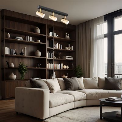 Argon Lagos lampa podsufitowa 3x5W mosiądz/czarny 1474