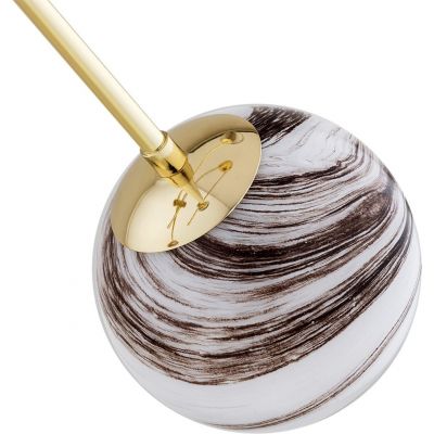 Argon Absos lampa podsufitowa 4x7W biały/brązowy/mosiądz 1840