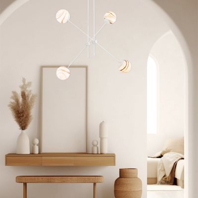 Argon Absos lampa podsufitowa 4x7W biały/brązowy/kremowy 1841