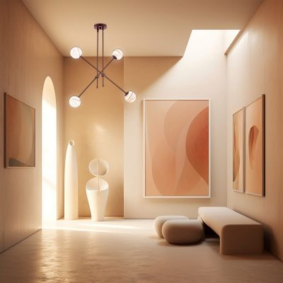 Argon Absos lampa podsufitowa 4x7W biały/brązowy 1842