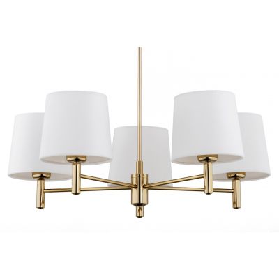 Argon Ponte Plus lampa podsufitowa 5x15W śmietankowy/ciemny mosiądz 2106