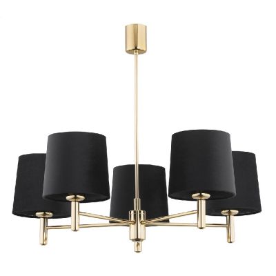 Argon Ponte Plus lampa podsufitowa 5x15W czarny/ciemny mosiądz 2107