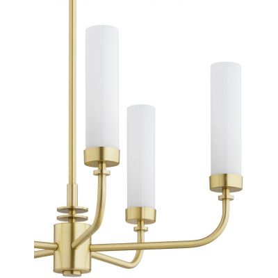 Argon Preston lampa wisząca 5x7 W biała-mosiądz 2195