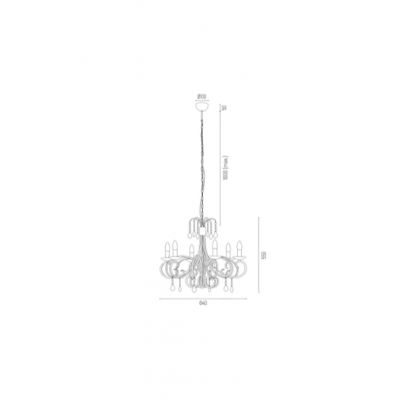 Argon Diadema lampa wisząca 6x7W czarny 2562