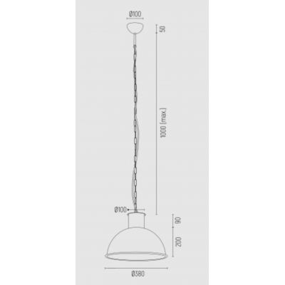 Argon Eufrat lampa wisząca 1x15W chrom 3294