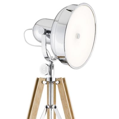 Argon Foto New lampa stojąca 1x22,5W LED drewno/chrom 3354