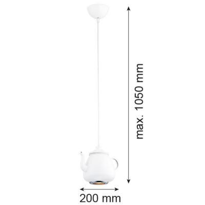 Argon Jamajka lampa wisząca 1x5W biały 3650