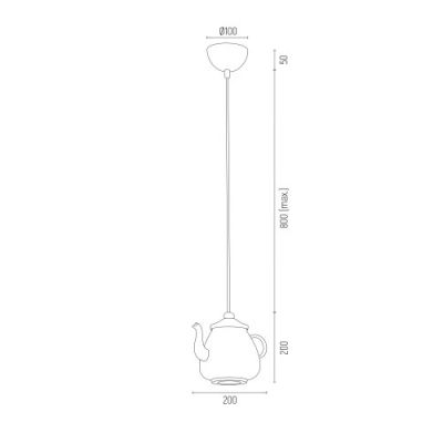Argon Jamajka lampa wisząca 1x5W biały 3650