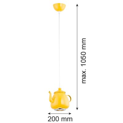 Argon Jamajka lampa wisząca 1x5W żółty 3651