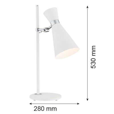 Argon Lukka lampa biurkowa 1x15W biały 3890
