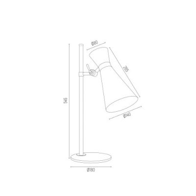 Argon Lukka lampa biurkowa 1x15W biały 3890