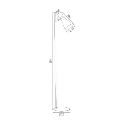 Argon Lukka lampa stojąca 1x15W biały 3891