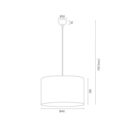 Argon Magic lampa wisząca 1x15W szary/biały/chrom 4134