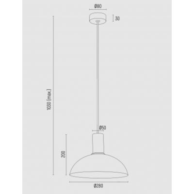 Argon Sines lampa wisząca 1x15W biały/mosiądz 4220