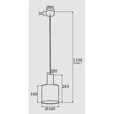 Argon Herman lampa wisząca 1x15W złoty/czarny 4248