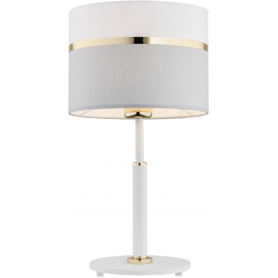 Argon Kaser lampa stołowa 1x15W biały/szary/złoty 4286