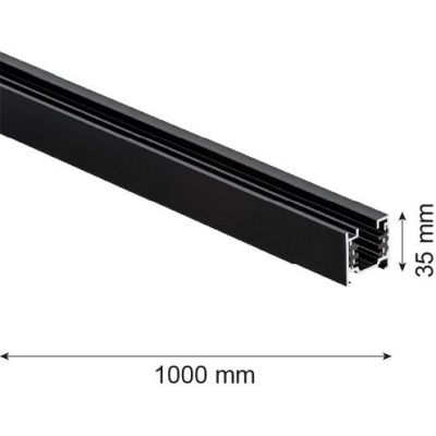 Argon T-Rack szynoprzewód x W czarny 4370