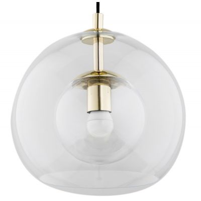 Argon Dover lampa wisząca 1x15W przezroczysty/mosiądz 4674