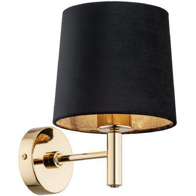 Argon Ponte Plus kinkiet 1x15W czarny/ciemny mosiądz 4729