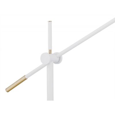 Argon Nashville lampa stojąca 1x15W biały/mosiądz 4731