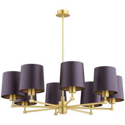 Argon Princeton lampa wisząca 8x15 W mosiądz 5072