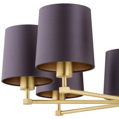 Argon Princeton lampa wisząca 8x15 W mosiądz 5072