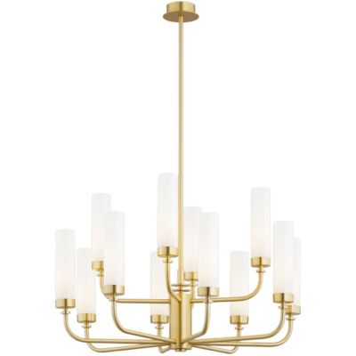 Argon Preston lampa wisząca 12x7 W biała-mosiądz 5085