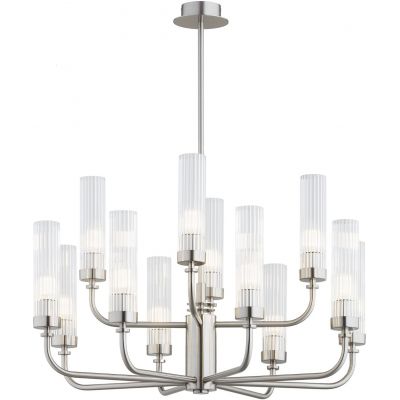 Argon Preston lampa wisząca 12x7 W przezroczysta-nikiel 5088