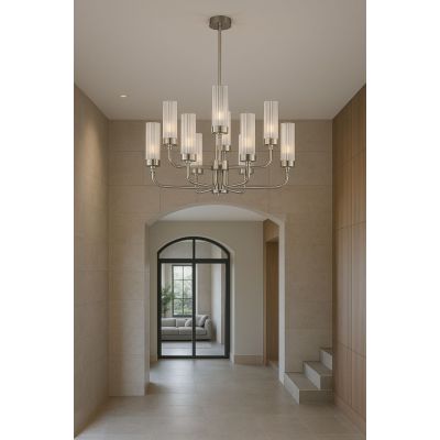 Argon Preston lampa wisząca 12x7 W przezroczysta-nikiel 5088