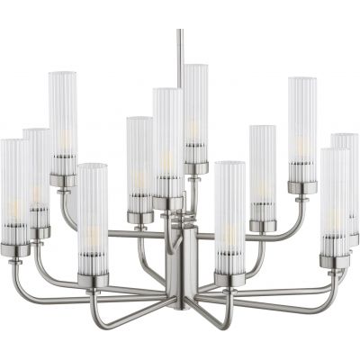 Argon Preston lampa wisząca 12x7 W przezroczysta-nikiel 5088