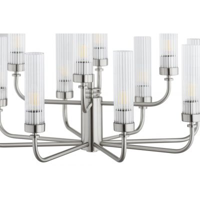 Argon Preston lampa wisząca 12x7 W przezroczysta-nikiel 5088