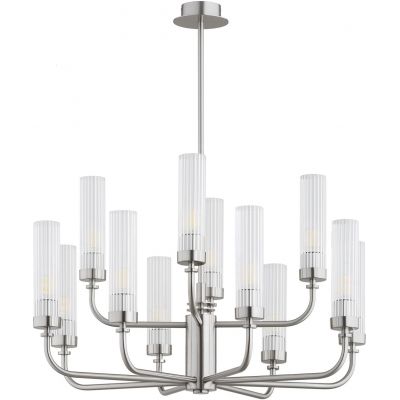 Argon Preston lampa wisząca 12x7 W przezroczysta-nikiel 5088