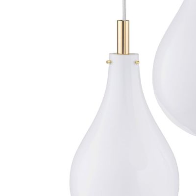 Argon Oakland lampa wisząca 3x6W biały/mosiądz 6104