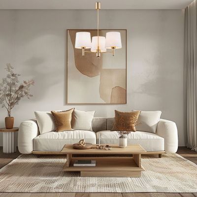 Argon Ponte Plus lampa podsufitowa 3x15W śmietankowy/ciemny mosiądz 6110