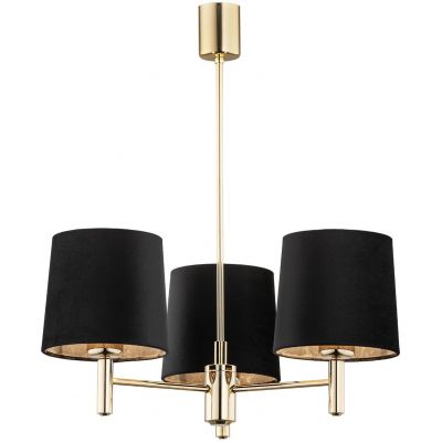 Argon Ponte Plus lampa podsufitowa 3x15W czarny/ciemny mosiądz 6111